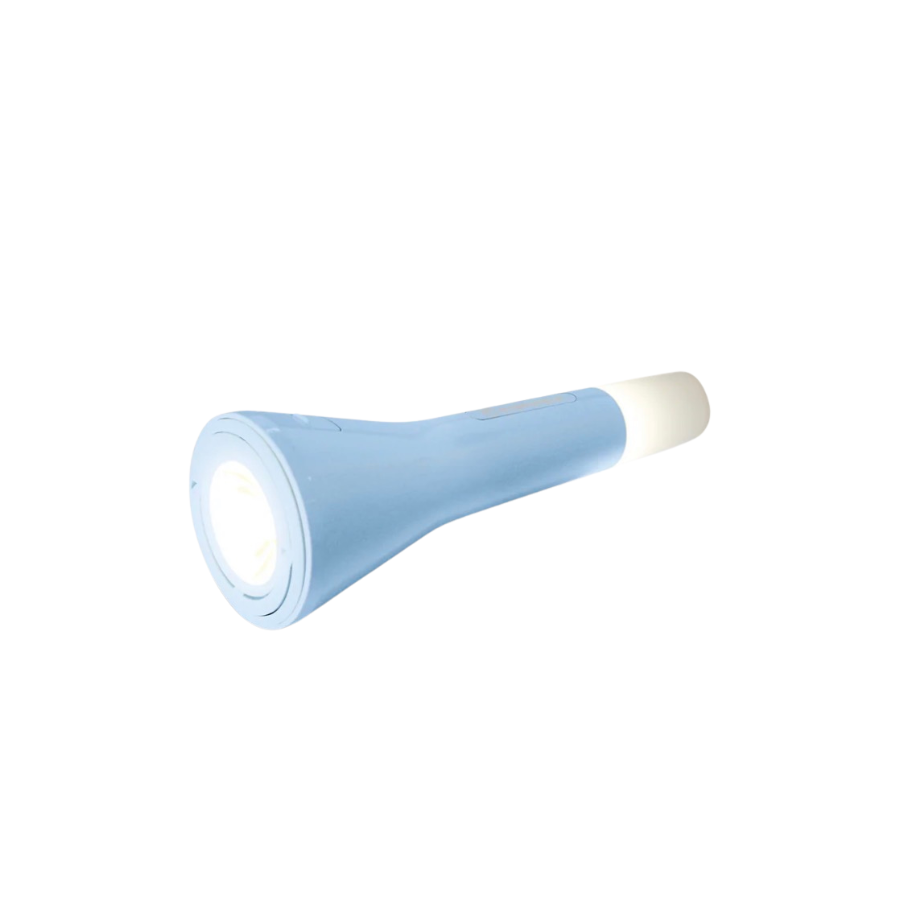 Lampe torche bleu ciel