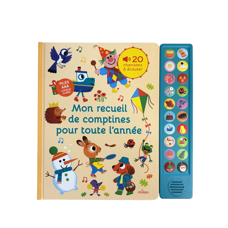Mon recueil de comptines pour toute l'année - Livre sonore